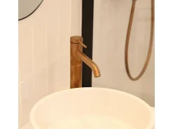Lollipop Misturadora de lavatório alto cobre escovado Essebagno