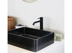 Lollipop Torneira para lavatório alto preto mate Essebagno