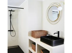 Lollipop Torneira para lavatório alto preto mate Essebagno