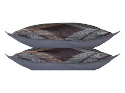 Lote de 2 fronhas 63x63 cm cetim de algodão