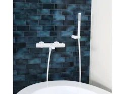 Luisa Base de duche combinada de 3 peças em branco Essebagno