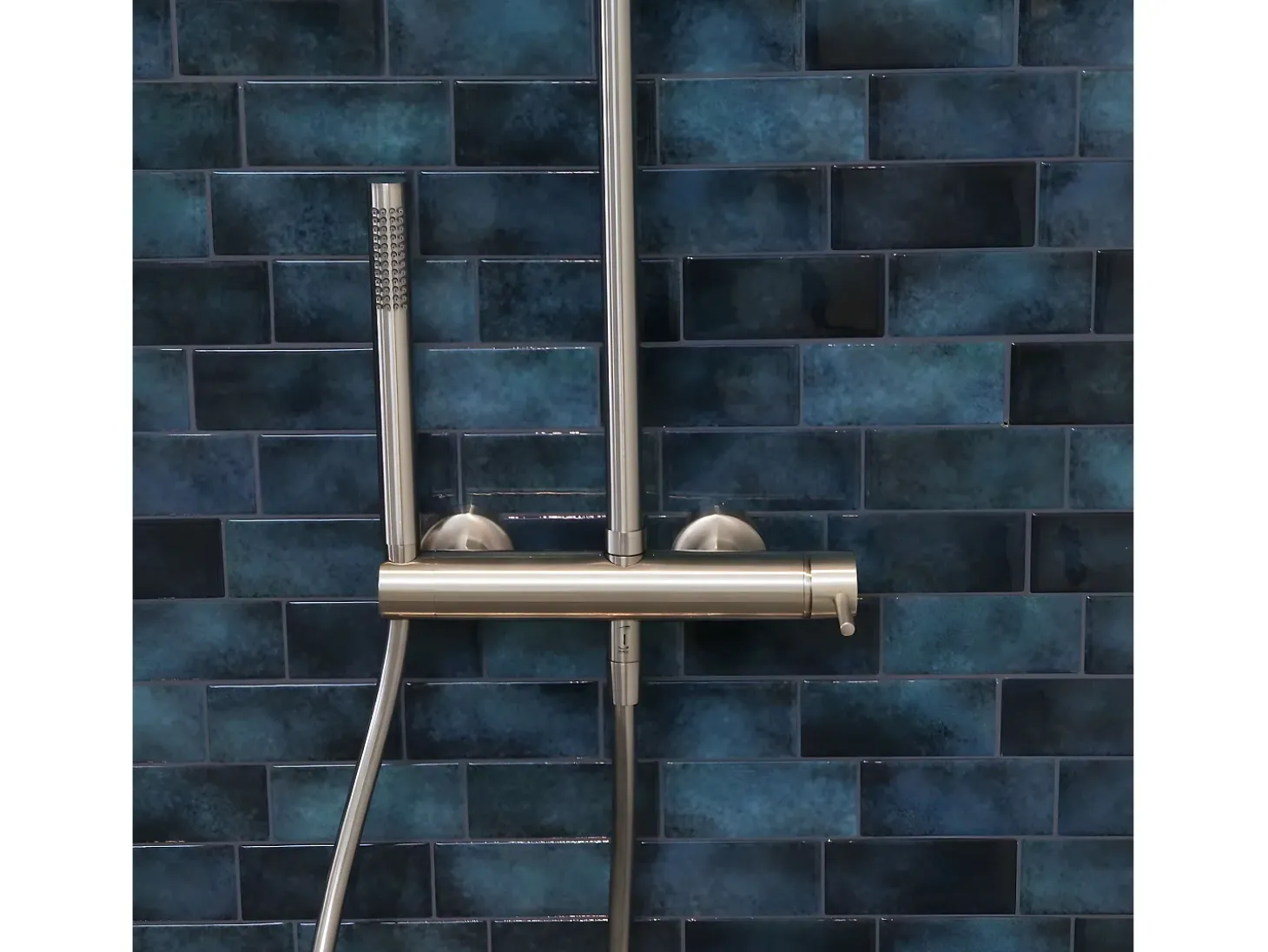 Luisa Coluna de duche mecânica estilo inox Essebagno