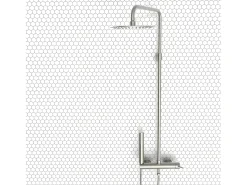 Luisa Coluna de duche mecânica estilo inox Essebagno