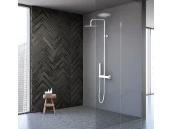 Luisa Coluna de duche mecânica Branca Essebagno