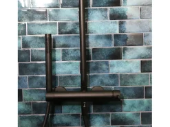 Luisa Coluna de duche mecânica preto Essebagno