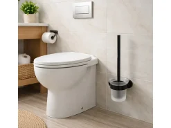Luisa escova de WC com suporte preto Essebagno
