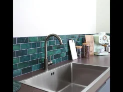 Luisa Lavatório 1 cuba individual grande 76x45 em aço inoxidável Essebagno