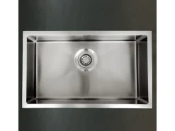 Luisa Lavatório 1 cuba individual grande 76x45 em aço inoxidável Essebagno