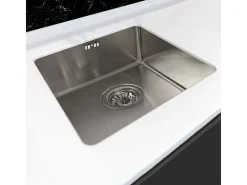 Luisa Lavatório 1 cuba individual 55x45 em aço inoxidável Essebagno