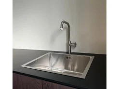 Luisa Lavatório 1 cuba individual 55x45 em aço inoxidável Essebagno