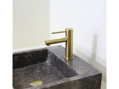Luisa Misturadora de lavatório baixo ouro escovado Essebagno