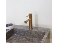 Luisa Misturadora de lavatório baixo em cobre escovado Essebagno