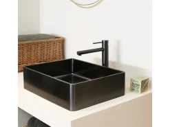 Luisa Misturadora de lavatório alto cinzento metalizado Essebagno