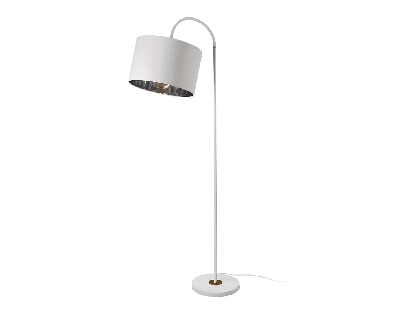 Luminária de chão moderna design em metal e tecido 173 cm branca 03_0005251