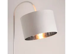 Luminária de chão moderna design em metal e tecido 173 cm branca 03_0005251