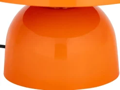 Luminária de mesa cogumelo de metal, D. 31 x A. 25 cm, Laranja, SIDNEY