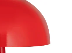 Luminária de pé cogumelo em metal, D. 50 x A.147 cm, Vermelho brilhante, RANDALL