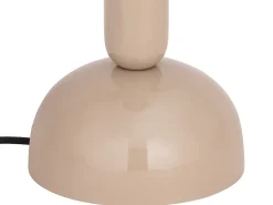 Luminária de pé tipo cogumelo em metal, D. 45 x A. 147 cm, bege brilhante, ELDON