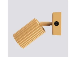 Luminária de parede Gloow minimalista, alumínio - 1 fontes de luz 4000K - L.8 x H.16 cm - dourado