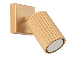 Luminária de parede Gloow minimalista, alumínio - 1 fontes de luz 3000K - L.8 x H.8 cm - dourado