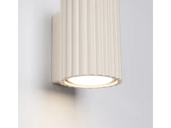 Luminária de parede Gloow minimalista, alumínio - 1 fontes de luz 4000K - L.6.5 x H.10 cm - bege