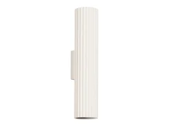 Luminária de parede Gloow minimalista, alumínio - 2 fontes de luz 3000K - L.6.5 x H.30 cm - bege