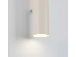 Luminária de parede Toris sótão, aço - 2 fontes de luz 3000K - L.6 x H.30 cm - bege