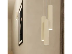 Luminária de parede Toris sótão, aço - 2 fontes de luz 3000K - L.6 x H.30 cm - bege