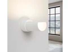 Luminária de parede Torow minimalista, aço - 1 fontes de luz 4000K - L.10 x H.21 cm - branco