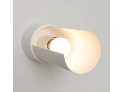 Luminária de parede Torow minimalista, aço - 1 fontes de luz 4000K - L.10 x H.21 cm - branco