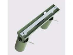 Luminária de teto Briix moderno, aço - 2 fontes de luz 3000K - L.30 x H.17 cm - verde oliva