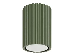 Luminária de teto Gloow minimalista, alumínio - 1 fontes de luz 3000K - L.6.5 x H.10 cm - verde oliva