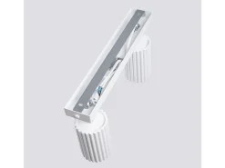 Luminária de teto Gloow minimalista, alumínio - 2 fontes de luz 4000K - L.30 x H.16.5 cm - branco