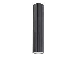 Luminária de teto Gloow minimalista, alumínio - 1 fontes de luz 4000K - L.6.5 x H.30 cm - preto