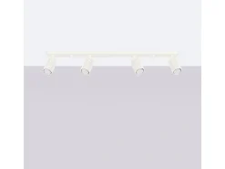 Luminária de teto Gloow minimalista, alumínio - 4 fontes de luz 3000K - L.81 x H.16.5 cm - bege