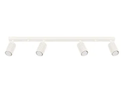 Luminária de teto Gloow minimalista, alumínio - 4 fontes de luz 3000K - L.81 x H.16.5 cm - bege