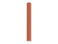 Luminária de teto Gloow minimalista, alumínio - 1 fontes de luz 3000K - L.6.5 x H.60 cm - ocre vermelho