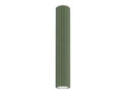 Luminária de teto Gloow minimalista, alumínio - 1 fontes de luz 4000K - L.6.5 x H.40 cm - verde oliva