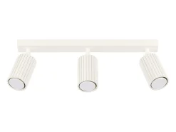 Luminária de teto Gloow minimalista, alumínio - 3 fontes de luz 4000K - L.45 x H.16.5 cm - bege