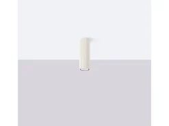 Luminária de teto Gloow minimalista, alumínio - 1 fontes de luz 3000K - L.6.5 x H.20 cm - bege