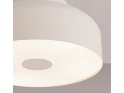 Luminária De Teto Omiq Moderno, Aço/Pvc - 4 Lichtbronnen - L.30 X H.15 Cm - Bege