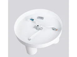 Luminária de teto Toris moderno, aço - 3 fontes de luz 4000K - L.25 x H.12 cm - branco