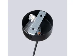 Luminária Pendente Bliss Moderno, Aço - 1 Lichtbronnen - L.8 X H.118 Cm - Preto