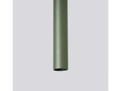 Luminária pendente Brill moderno, aço - 3 fontes de luz 3000K - L.30 x H.94 cm - verde oliva
