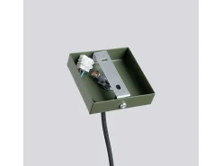 Luminária pendente Brill moderno, aço - 1 fontes de luz 4000K - L.8 x H.114 cm - verde oliva