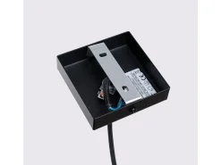 Luminária Pendente Karbon Minimalista, Alumínio - 1 Lichtbronnen - L.8 X H.118 Cm - Preto