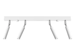 Luminárias de teto Astix moderno, alumínio - 4 fontes de luz 3000K - L.60 x H.20 cm - branco