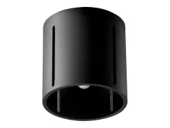 Luminárias de teto Brich moderno, alumínio - 1 fontes de luz 3000K - L.10 x H.10 cm - preto