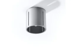 Luminárias de teto Brich moderno, alumínio - 1 fontes de luz 3000K - L.10 x H.10 cm - cinza