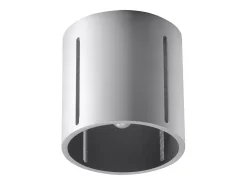 Luminárias de teto Brich moderno, alumínio - 1 fontes de luz 3000K - L.10 x H.10 cm - cinza